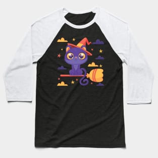 halloween cat Baseball T-Shirt